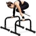 thumbnail image 1 of Push Up Bar TABEKE 35cm High Steel Parallettes & Dip Bar, 1 of 8