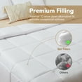 thumbnail image 6 of MOONORAH King Comforter Set, Bed in a Bag, Machine Washable Bedding Set with 2 Pillowcases for All Seasons - 3 Pieces White, 6 of 8