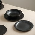 thumbnail image 6 of Stone Lain Oasis 4-Piece Dinner Plate Set Stoneware, Black, 6 of 6