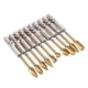 thumbnail image 5 of Bits Juego De 10 Fresas Rotativas De Acero De Tungsteno Chapado En Ti Con Vástago De 1/4 De Pulgada, Brocas De Doble Corte Para Metal, Madera, Piedra, Pulido, Desbarbado Y Tallado, 5 of 7