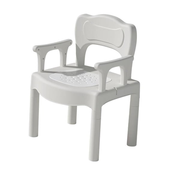 Silla de ducha Yinane antideslizante con reposabrazos y respaldo para baño de personas mayores