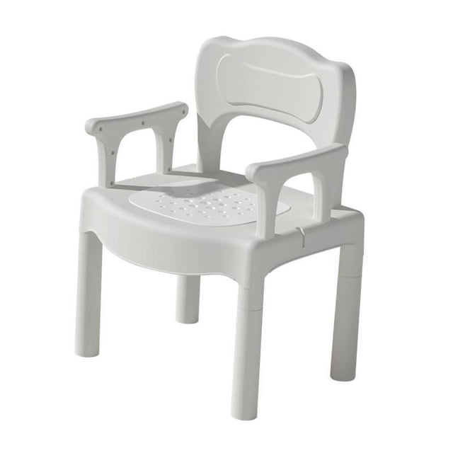 Silla de ducha Yinane antideslizante con reposabrazos y respaldo para baño de personas mayores