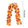 thumbnail image 5 of WKSCLPAI Halloween Garlands 69 In Fall Maple Leaf Garlands Festival Atmospheres Decoration Simulation Maple Leaf Vines Garland for Home Front Door Fireplace Windows Wall Decor, 5 of 5