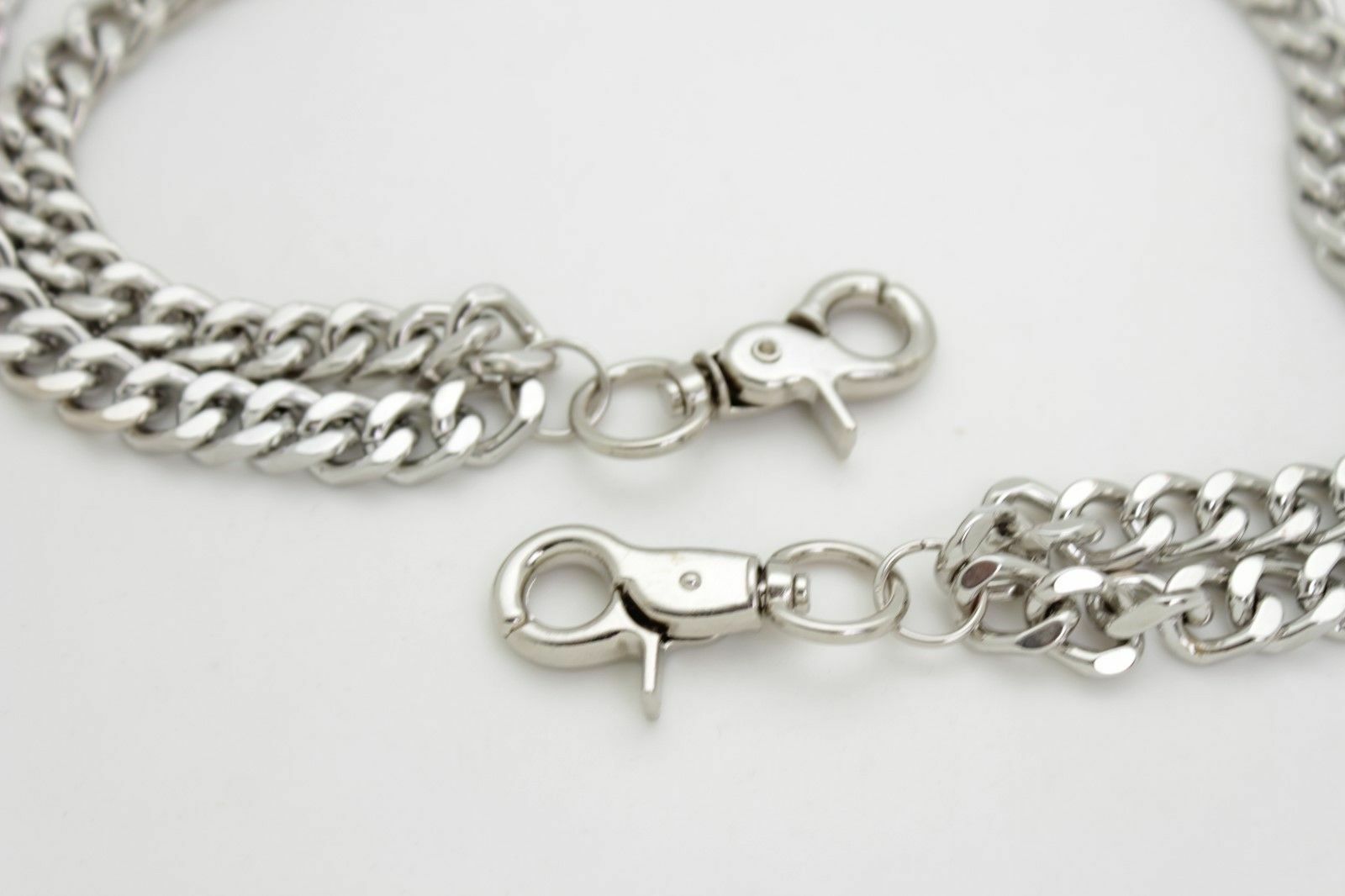 Alwaystyle4you Men's Silver Metal Wallet Chain – Thick Link Keychain, Classic Biker Style
