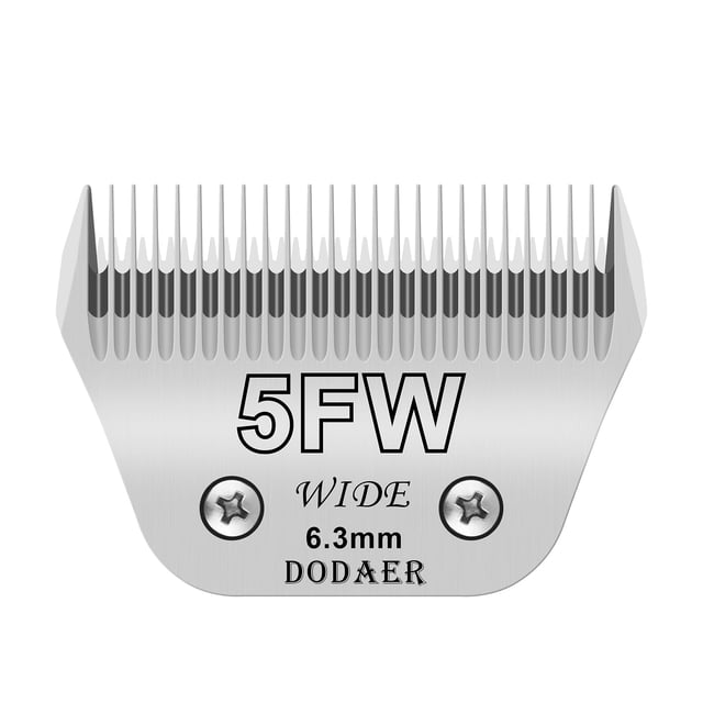 Cuchilla de peluquería canina DODAER 5FW compatible con Andis, Oster y Wahl