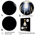 thumbnail image 3 of Designart "Overturned Onyx" Bowling Floater Framed Canvas Art Print, 3 of 5
