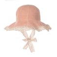 thumbnail image 1 of Pudcoco Toddlers Straw Hat Lace Decoration Outdoor Sun Protection Bucket Cap, 1 of 6