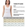 thumbnail image 6 of wirarpa Women's Tank Tops Cotton Undershirts Tanks Top Comfy Camis Base Layer 2-Pack, 6 of 6