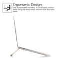 thumbnail image 2 of Fintie Aluminum Portable Laptop Stand for MacBook/iPad Pro/Samsung/RCA/Lenovo/Tablet/Notebook 9-17" Holder, 2 of 7