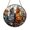Acrylic 3.5 Inch, variant on Cats and Wildflowers Glass Suncatcher Window Hanging Decor, Cozy Kitchen Floral Scene Ornament, Whimsical Nature Inspired Home Accent
