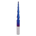 thumbnail image 1 of 1 Pcs End Mill Tungsten Cemented Carbide 2T Blue Milling Cutter(R1*47*D8*85), 1 of 8