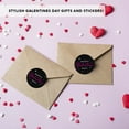 thumbnail image 6 of Galentine Gang Stickers, Happy Galentine's Day with Fuchsia & White Hearts, Party Favors, 40-Pack, 6 of 7