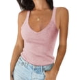 thumbnail image 2 of Sleeveless V-Neck Women Slim Fit Summer Tank Tops, 2 of 5