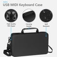 thumbnail image 2 of Geekria USB MIDI Keyboard Controller Hand Case, Compatible with Arturia MiniLab 3 / MiniLab MkII 25 Slim-Key, Hard Shell Travel Carrying Ba, 2 of 6