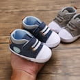 thumbnail image 5 of Dpytoraw Spring And Summer Children Baby Toddler Shoes Boys And Girls Flat Soles Light Soft Comfortable Solid Color Canvas Hook Loop Baby Walking Shoes Size Blue 1/11, 5 of 5
