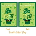 thumbnail image 2 of St Patrick''s Day Garden Flag,Shamrock/Hat St Patricks Flag 12.5 x 18 Inch Double-Sided Display 2 Layer Linen for Garden and Home Decorations, 2 of 4