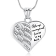 thumbnail image 3 of Crystal Urn Necklace for Ashes for Women Men Heart Cremation Angel Wing Urn Locket for Human / Pet Memorial Keepsake Necklace of Loved One, 3 of 7
