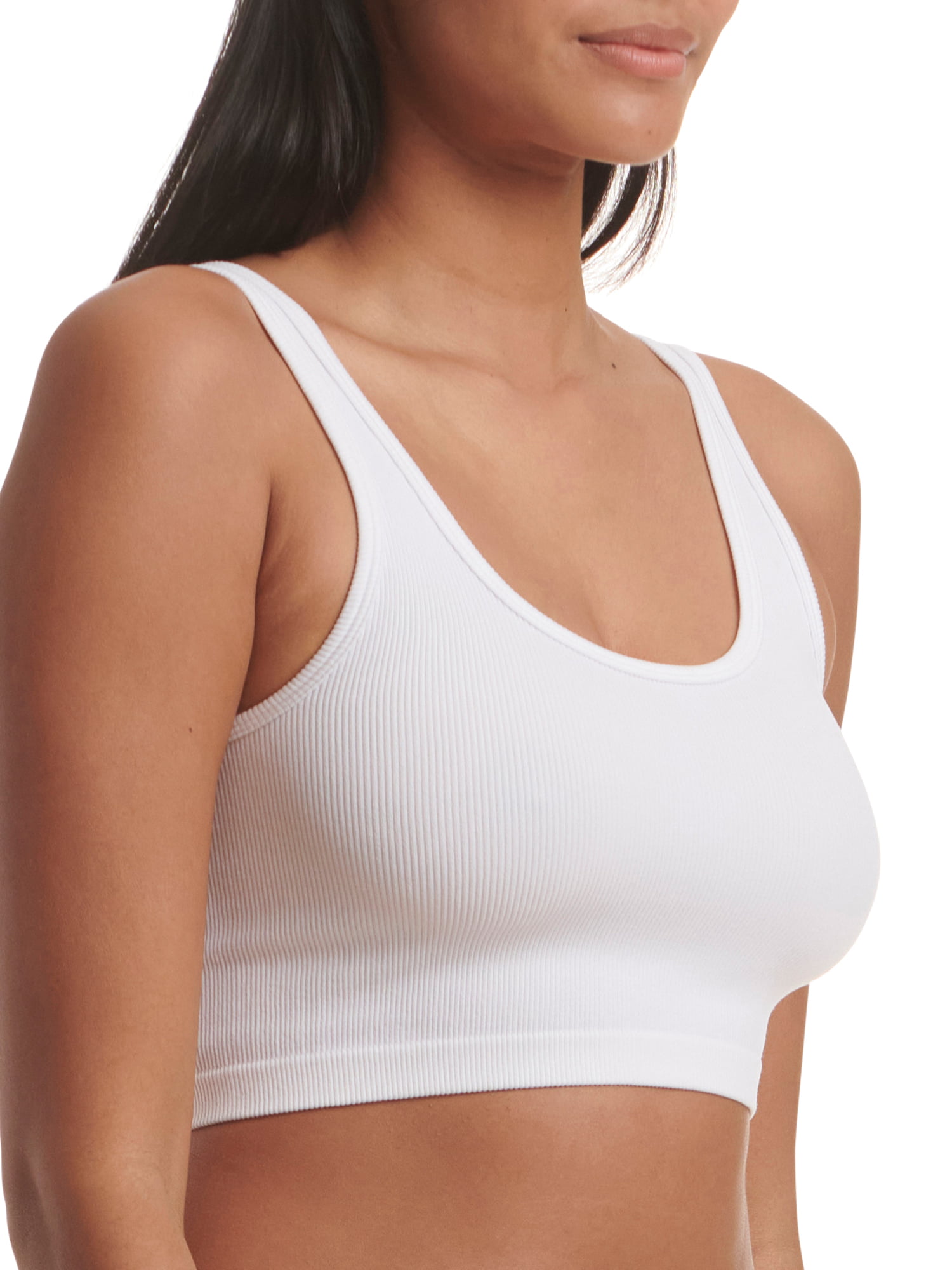 Holzkary Bottoming Wear Sports Women's Beauty Camisole Wrap Back Bra Chest  Top Outer Keyhole Sports Bra White