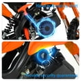 thumbnail image 3 of FONA 49cc 2-Stroke Dirt Bike for Kids 8-12, 25mph Mini Motorcycle with Dual Disc Brakes, Multi Terrain Tires, Suspension & Soft Seat Orange, 3 of 7