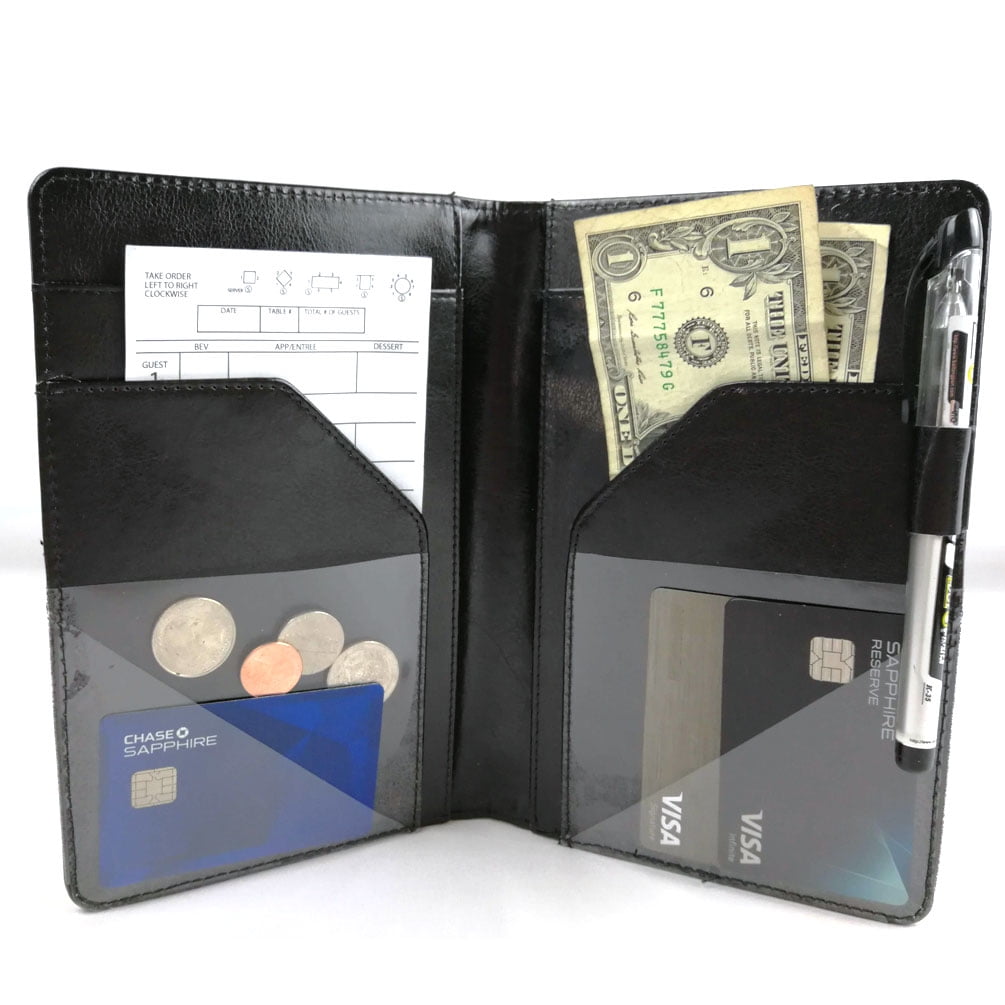 Msp Portfolio Msp Waitress Wallet Server Book With Zipper Coin
