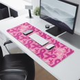 thumbnail image 2 of Long Mouse Pads for Desk,Pink Breast Cancer Desk Mats on Top Of Desks, Desk Mouse Pad Extra Large with 3mm Non-Slip Base and Stitched Edge for Gaming,Office,Work,Home 31.5x11.8in, 2 of 5