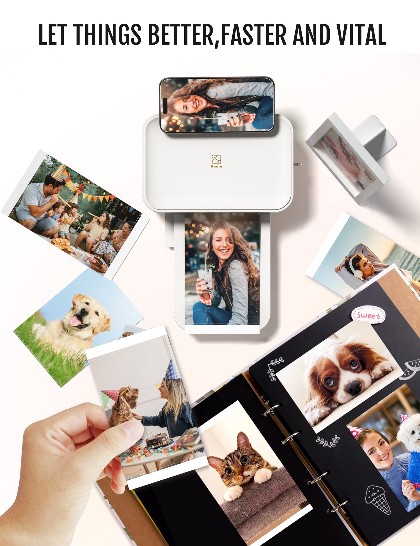 HPRT CP4100 Photo Printer White