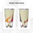 thumbnail image 3 of Balery Christmas Card With Gnomes Pattern 20oz Insulated Car Cup with Dual Drink Lids, Stainless Steel Travel Mug Eco-Friendly and Leak-Proof-Straw Three-piece Set, 3 of 8