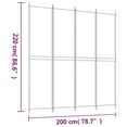 thumbnail image 4 of vidaXL 4-Panel Room Divider Anthracite 200x220 cm Fabric, 4 of 5