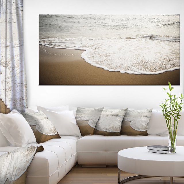 Close up Waves in Méditerranéen Sea - Seashore Impression sur Toile