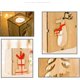 thumbnail image 3 of Candelabros de madera de Navidad, candelabros de madera para velas de té, juego de candelabros rústicos de forma cuadrada, candelabros de luz de té de alce de árbol de Navidad para, 3 of 5