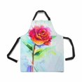 thumbnail image 1 of HATIART Adjustable Bib Apron for Women Men Girls Chef with Pockets Abstract Spring Flower Red Rose Novelty Kitchen Apron for Cooking Baking Gardening Pet Grooming Cleaning, 1 of 1