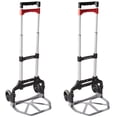 thumbnail image 1 of Magna Cart Personal MCI Folding Hand Truck with Rubber Wheels, (2 Pack), 1 of 12