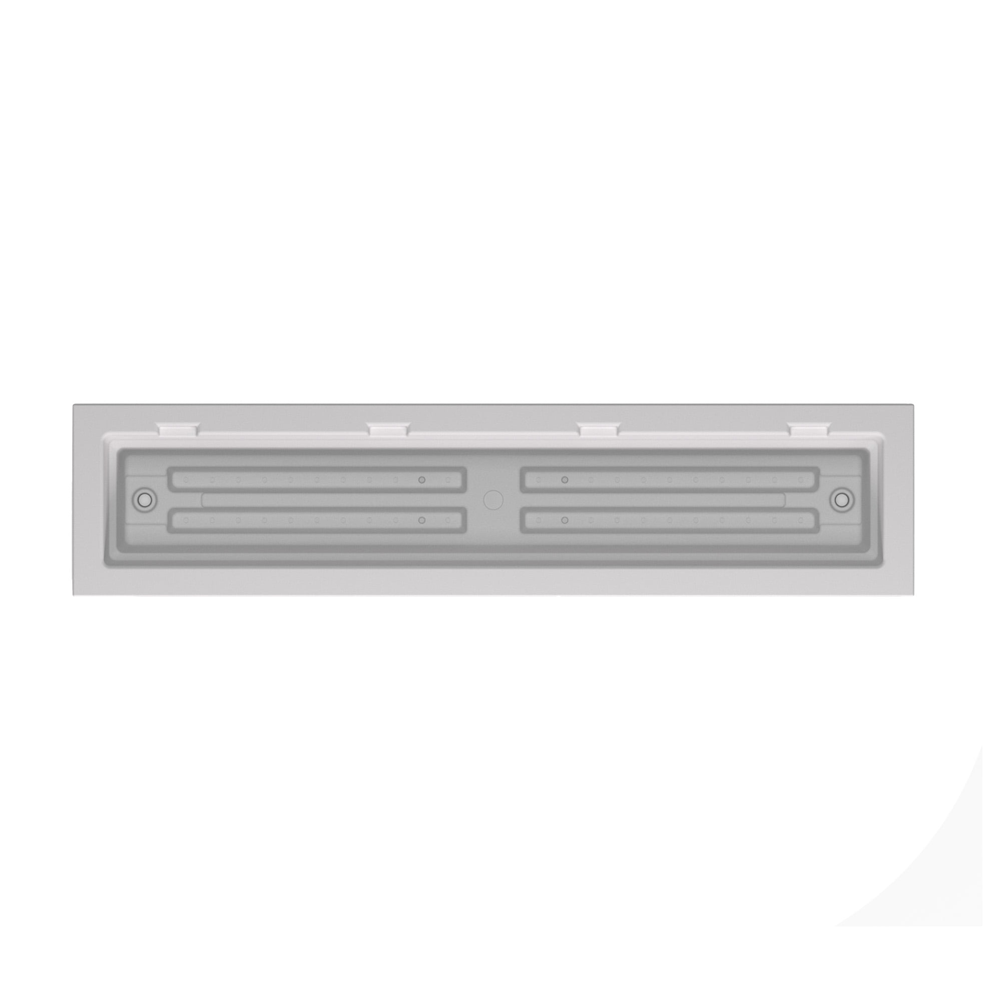 Cape Cod 48" x 11" x 11" Rectangle White Self-Watering Plastic Window Box Planter