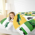 thumbnail image 4 of Homewish Modern Farmhouse Truck Bedding Comforter Set,Green Bulldozer Twin Comforter Sets,Patchwork Geometric Checkered Bedding Set For Boys Kids,Luxury Bedroom Decor Reversible,2-Piece, 4 of 8
