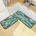 thumbnail image 7 of GZHJMY Cute Turtle Kitchen Rug Set of 2 Non Slip Washable Cushioned Anti-Fatigue Kitchen Mat Comfort Standing Floor Mat for Kitchen Washroom Bedroom Carpet Runner, 7 of 7