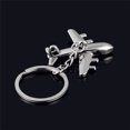 thumbnail image 5 of Riforla Classique Modèle 3D Avion Avion Porte-Clés Chaîne de Clés Anneau Porte-Clés Porte-Clés Argent, 5 of 5