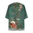 thumbnail image 5 of UVEASISHA Women 3/4 Sleeve Open Front Cardigans Lightweight Soft Summer Casual Tops Loose Thin Office Wear Cardigan Multicolor L, 5 of 6