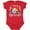 Red, variant on Inktastic Happy Hanukkah Dreidel and Laurels Boys or Girls Baby Bodysuit