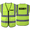 Yellow, variant on SECURITY Vest for Security Guards High Visibility Reflective Security Vest with Pockets Hi Vis Work Vest Meets ANSI/ISEA