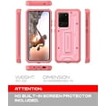 thumbnail image 2 of ArmadilloTek Vanguard Case Compatible with Samsung Galaxy S20 Ultra (6.9 inches) Military Grade Full-Body Rugged with Built-in Kickstand [Screenless Version] - Pink, 2 of 4