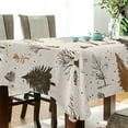thumbnail image 5 of Yayeee Tablecloths 60" x 60" Rectangle Wrinkle Resistant Party Table Cover, Beige Christmas Forest, 5 of 8