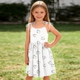 thumbnail image 3 of Vornjynx Girls Casual Dresses Square Neck Sleeveless Hearts Print Kids Trendy Summer Daily Sundress White Size 2, 3 of 9