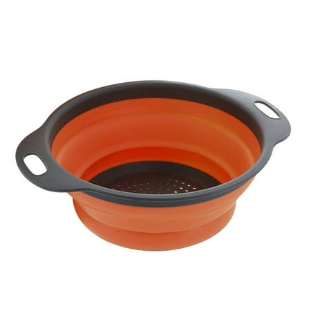 

Moocorvic Clearance Foldable Silicone Colander Fruit Vegetable Washing Basket Strainer Kitchen Tool