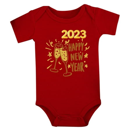 

Akiihool Onesies For Baby Boy Summer Baby Onesie Bodysuit Personalized Ultra Soft Cotton Baby Boy (Red 12-18 Months)