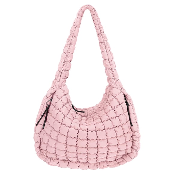 Bolso de mano Juoxeepy, acolchado, grande, acolchado, de nailon con hombros