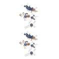 thumbnail image 3 of Sonducket 4 piezas de peinetas de flores para boda, conjunto de tocados de decoración, tocado elegante elegante para niñas, hermoso tocado de Type5 NO5, 3 of 6