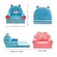 thumbnail image 2 of 1pc 50cm/19.68in Children's Multifunctional Cartoon Folding Small Sofa, Kindergarten Baby Learns To Sit On The Seat, Boys And Girls Lazy Sofa Can Be Disassembled And Washed, 2 of 5