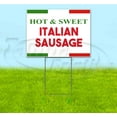 thumbnail image 1 of Hot Sweet Italian Sausage (18" x 24") Yard Sign, Includes Metal Step Stake, 1 of 6