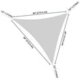 thumbnail image 6 of Yescom 2 Pack 7 Ft 97% UV Block HDPE Triangle Sun Shade Sail Canopy Outdoor Patio Pool, 6 of 10