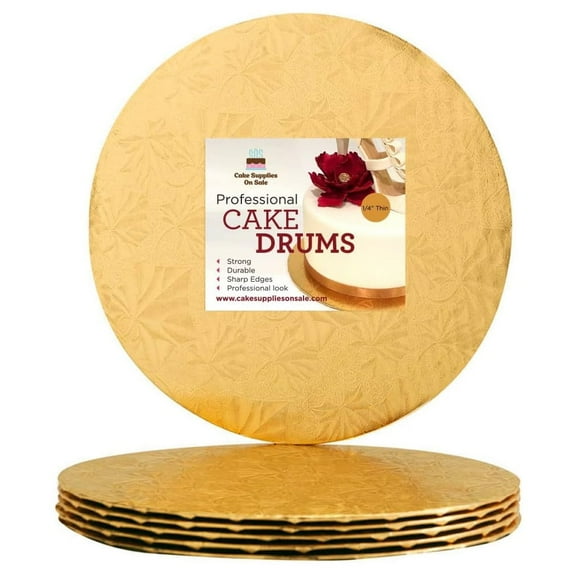 14" Gold Round Thin Drum 1/4", 25 count